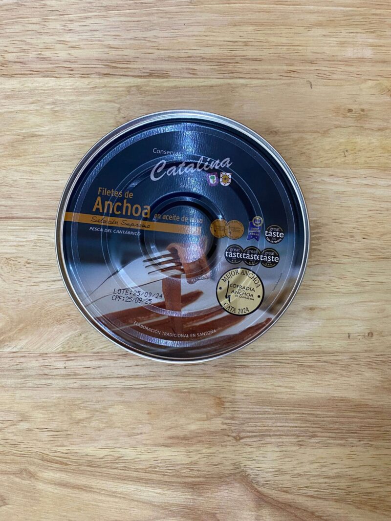 Anchoa Catalina serie Oro pandereta 2 capas