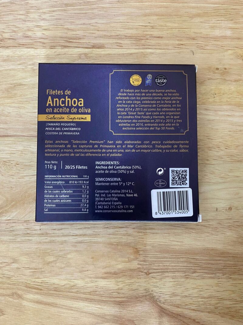 Anchoa Selección Suprema pandereta (tamaño pequeño) - Imagen 2