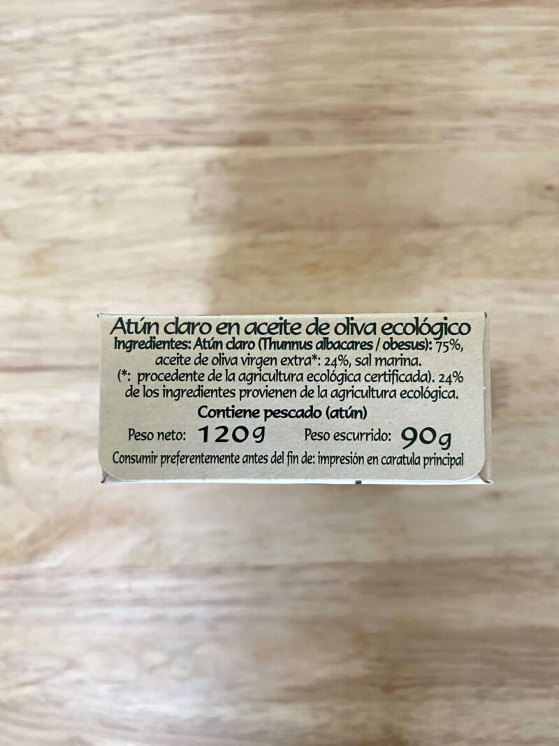 Atún claro en aceite de oliva ecológico - Imagen 2