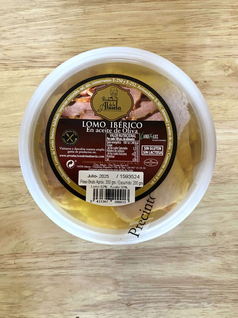 Lomo de la orza en Aceite de Oliva