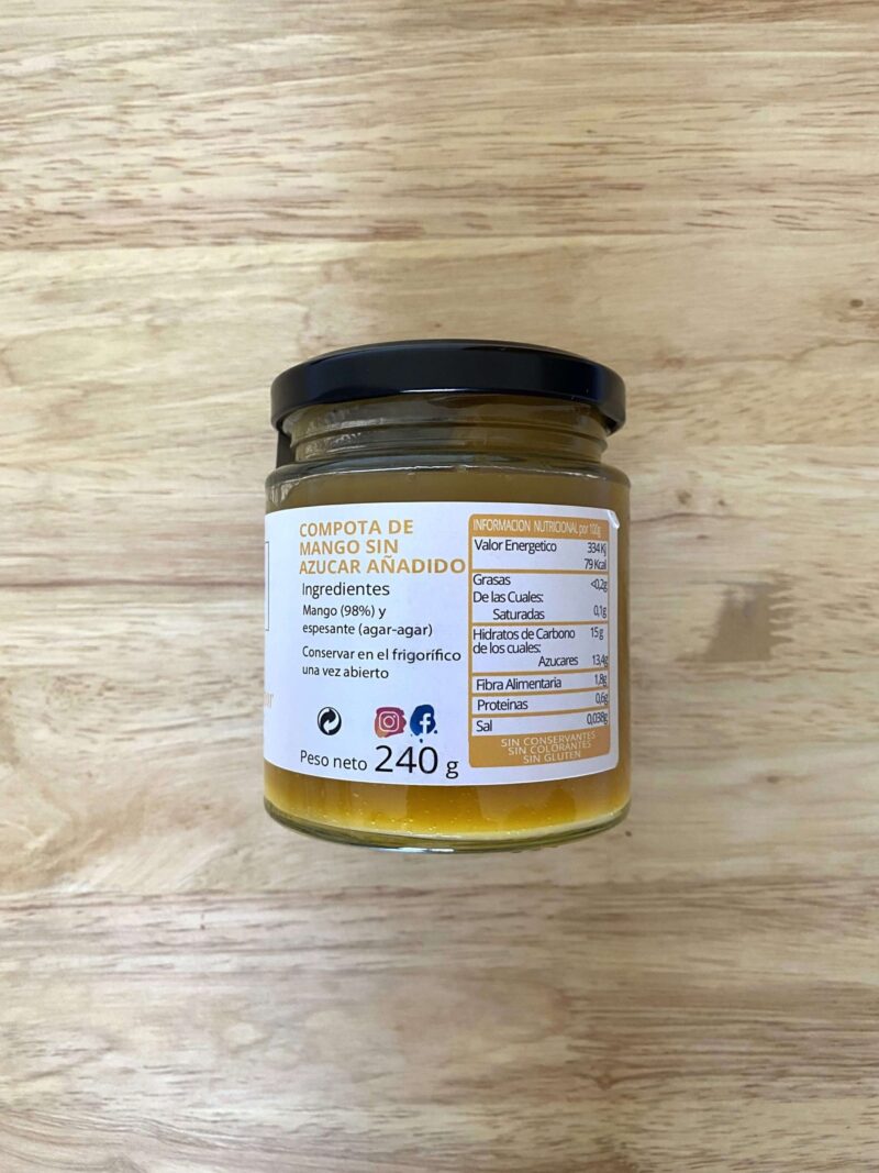 Compota de mango sin azúcar añadido - Imagen 2