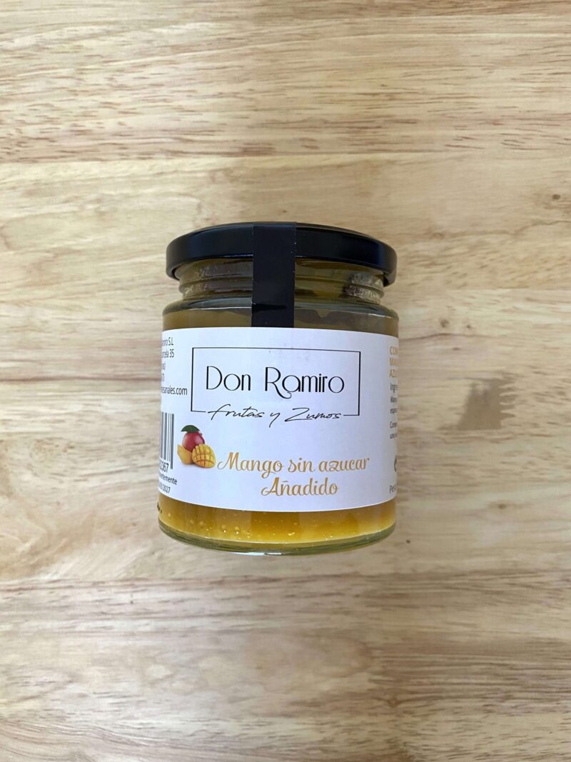 Compota de mango sin azúcar añadido