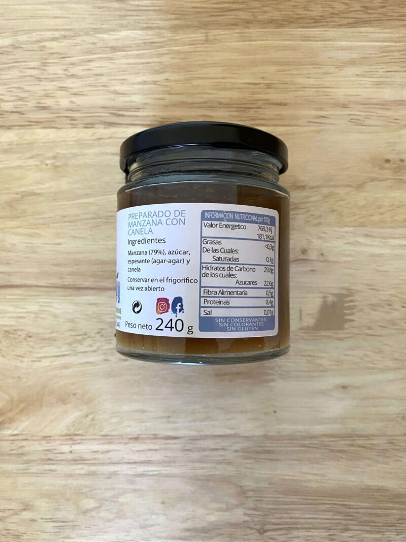 Mermelada extra de manzana con canela - Imagen 2