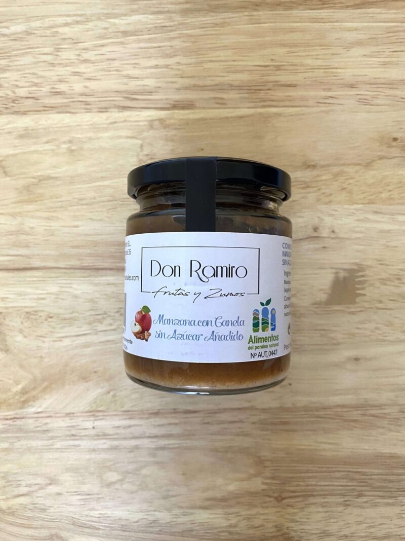 Compota de Manzana con Canela sin azúcar añadido