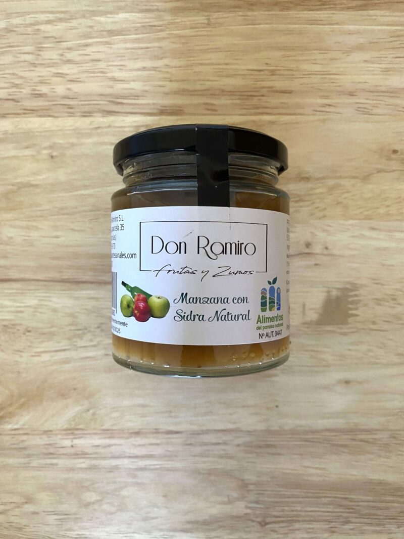 Mermelada extra de manzana con sidra