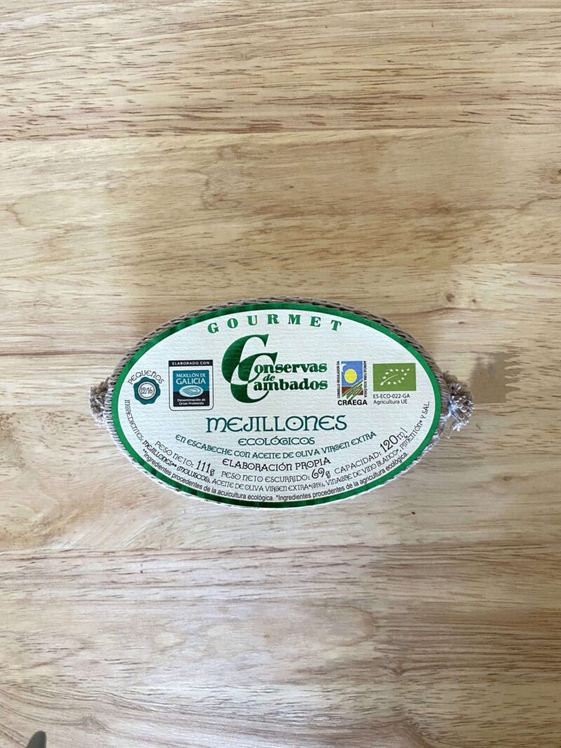 Mejillones de las Rías gallegas en A.O.V.E ecológico