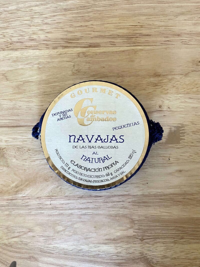 Navajas de las Rías gallegas al natural 12/16 pequeñas