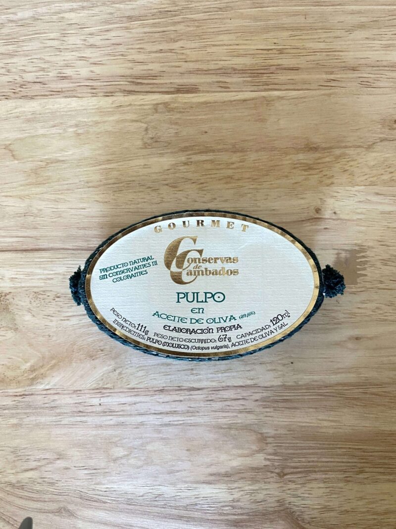 Pulpo en aceite de oliva