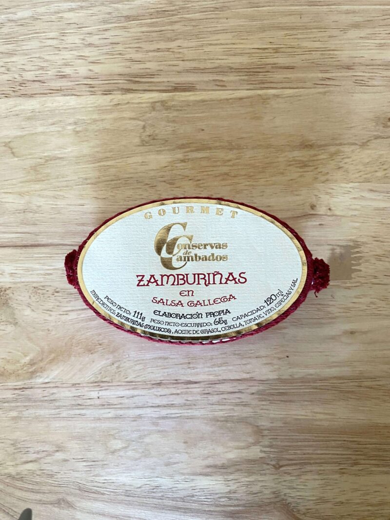 Zamburiñas de las rías gallegas en salsa gallega