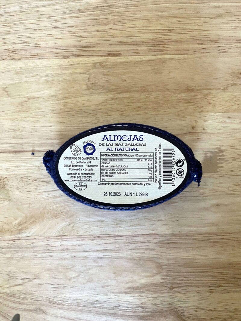 Almejas de las rías gallegas al natural - Imagen 2