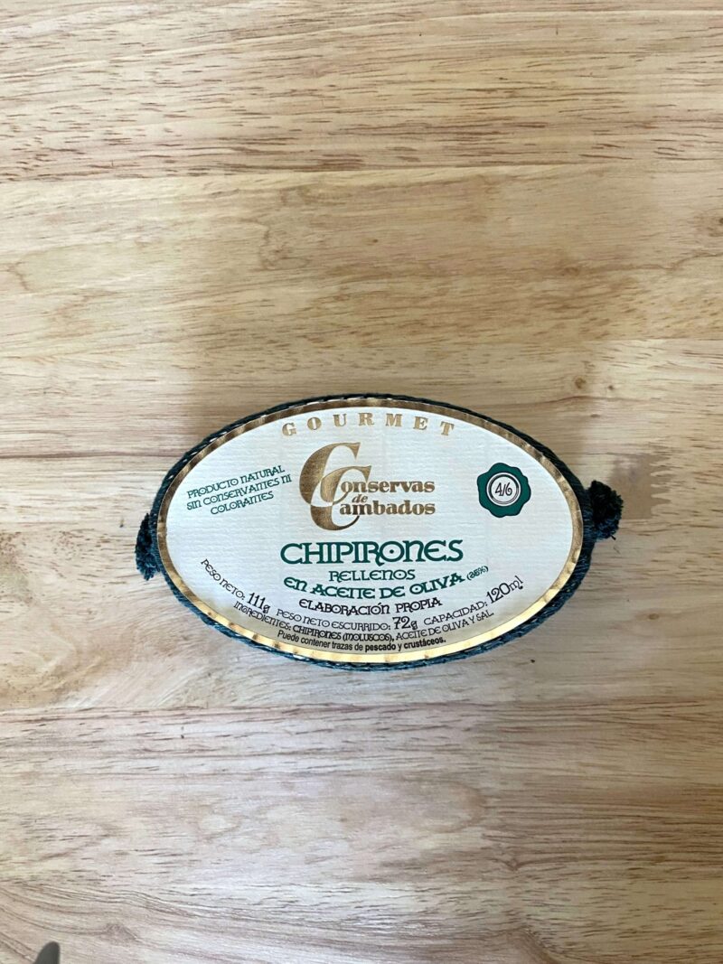 Chipirón en aceite de oliva 6/8